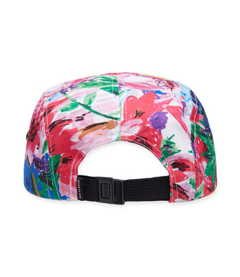 THE QUIET LIFE	TAKE A BREAK FLORAL 5 PANEL CAMPER HAT
