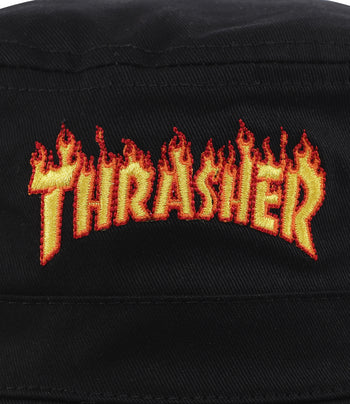 THRASHER FLAME BUCKET HAT