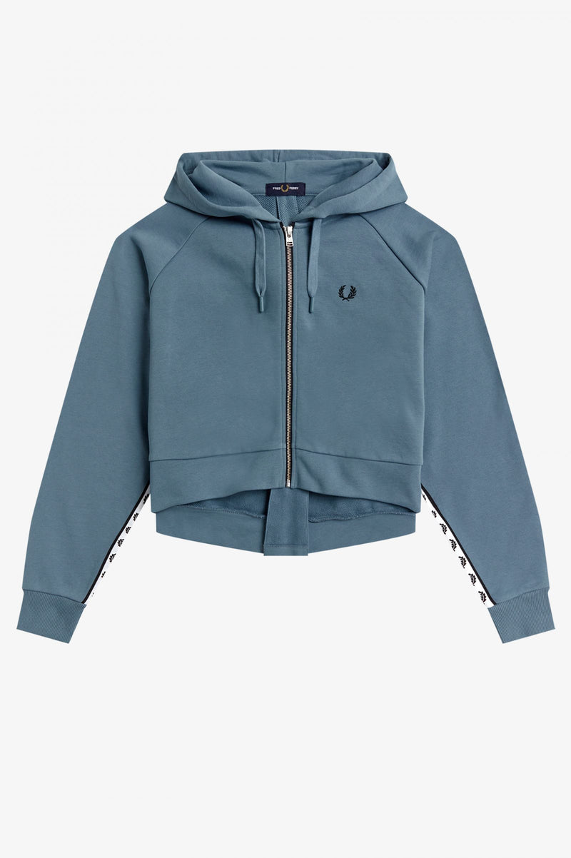 FRED PERRY TAPED HOODED SWEATSHIRT