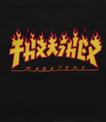 THRASHER GODZILLA FLAME S/S
