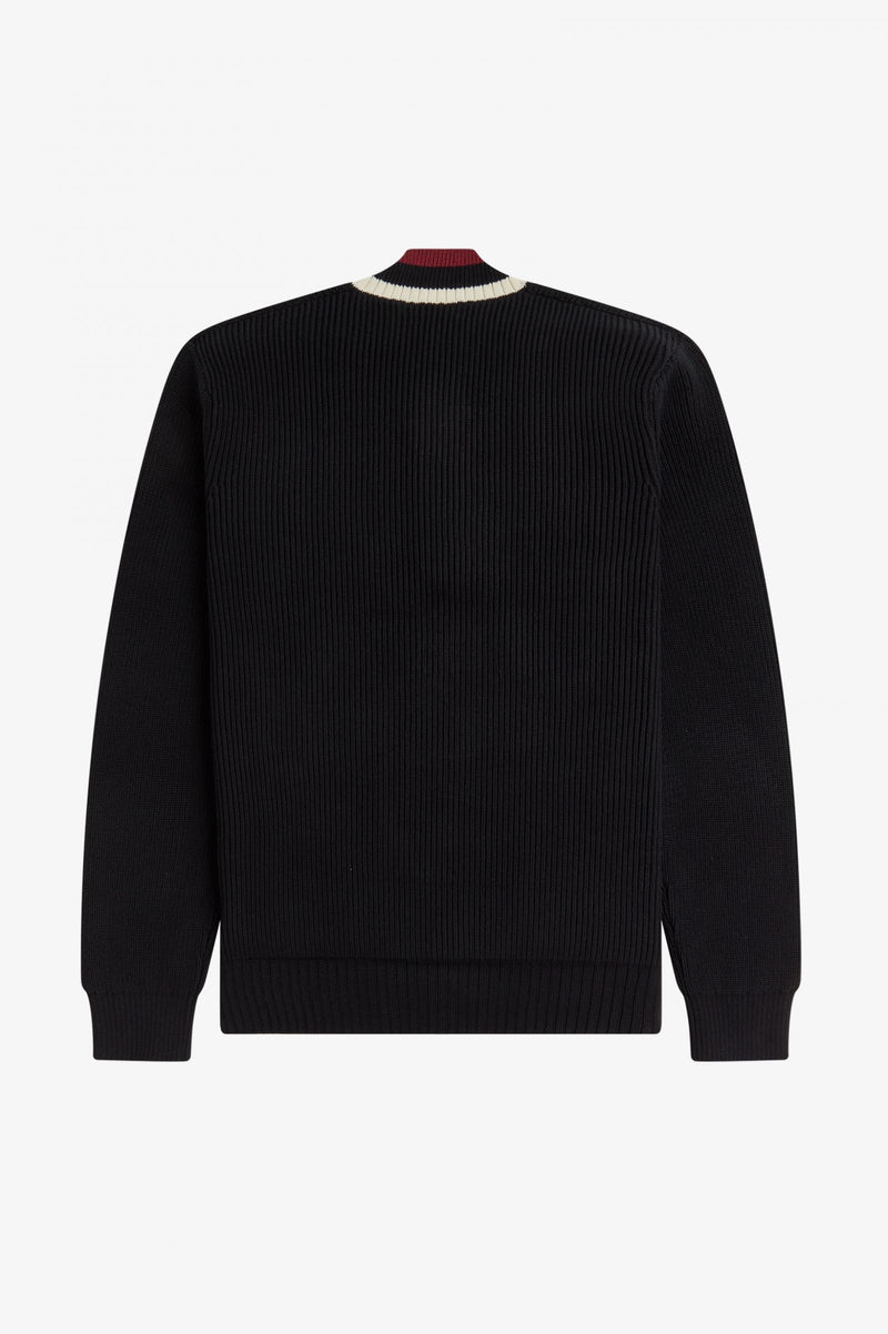 FRED PERRY STRIPED V-NECK JUMPER
