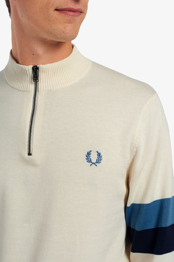 FRED PERRY FUNNEL NECK KNITTED JUMPER