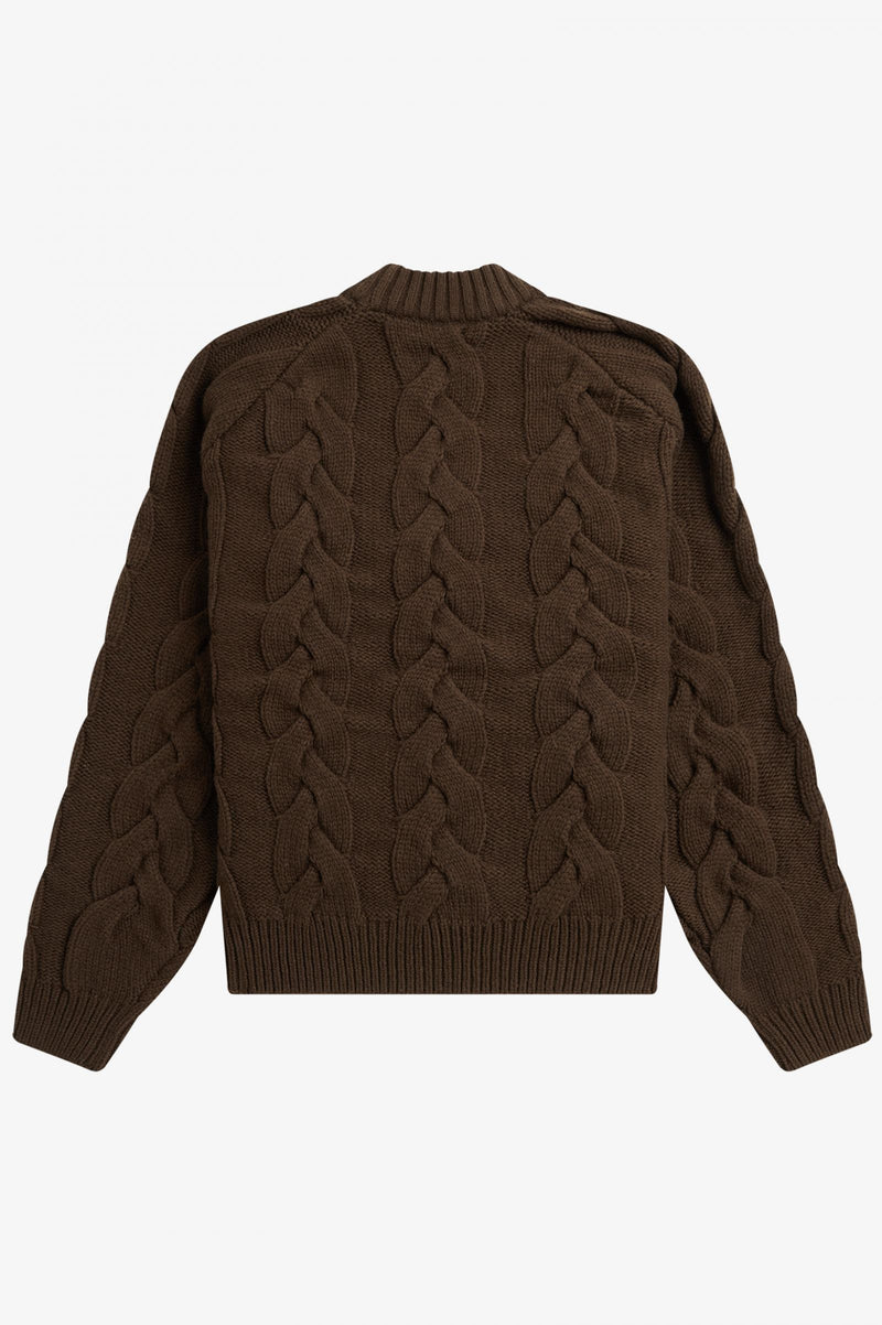 FRED PERRY CABLE KNIT JUMPER