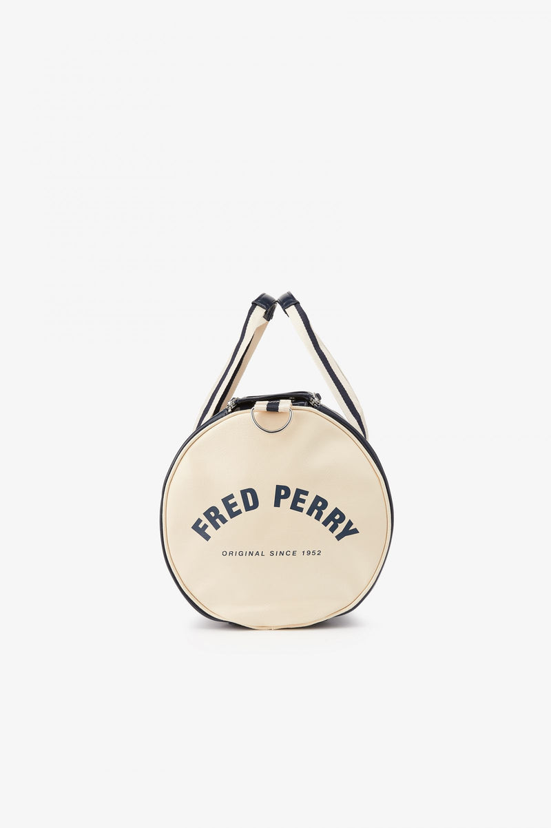 Fred Perry Classic Barrel Bag | Tan/Ecru | L7220-J89