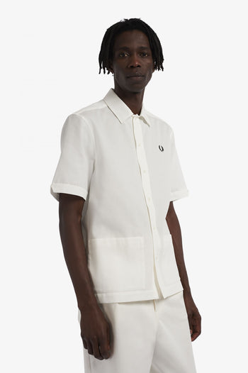FRED PERRY WOVEN PIQUE SHIRT