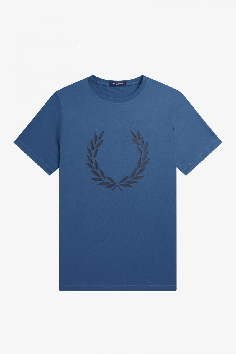 FRED PERRY LAUREL WREATH PRINT T-SHIRT