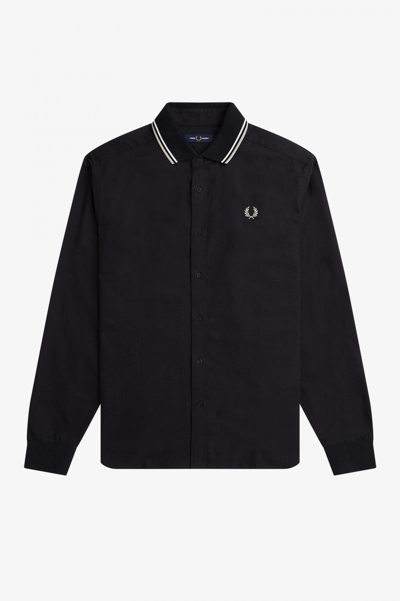 FRED PERRY KNITTED COLLAR SHIRT