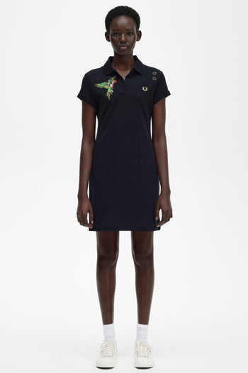 FRED PERRY EMBROIDERED PIQUE DRESS