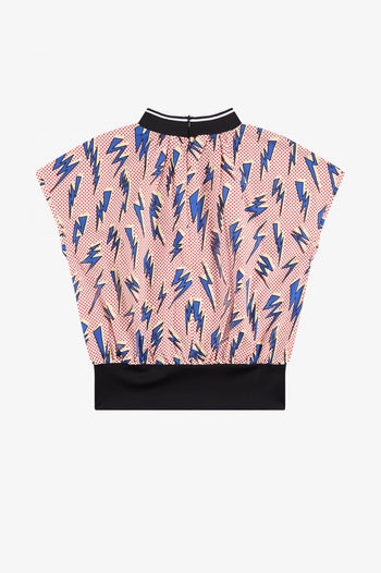 FRED PERRY LIGHTNING PRINT TOP