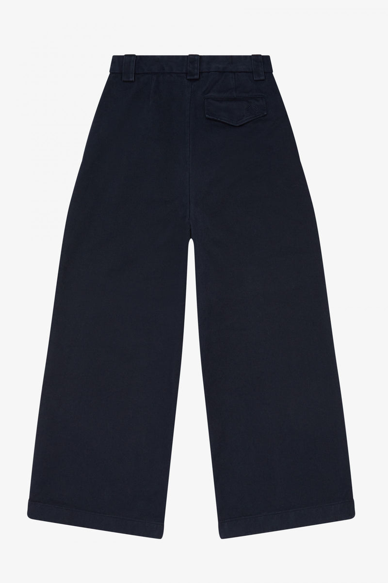 FRED PERRY CROPPED WIDE LEG TROUSERS